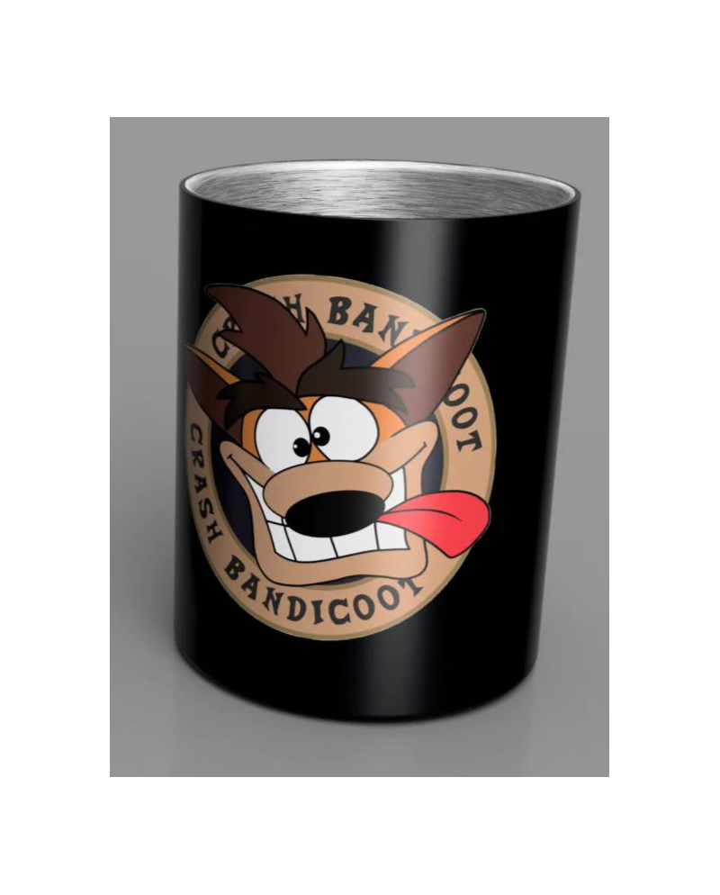 CRASH BANDICOOT - Steel Mug 350 ml - Black Crash