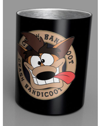 CRASH BANDICOOT - Steel Mug 350 ml - Black Crash