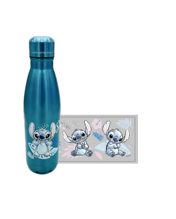 STITCH -Watercolor Bleu Métallisé -Bouteille en Acier Inoxydable 780ml - vue principale