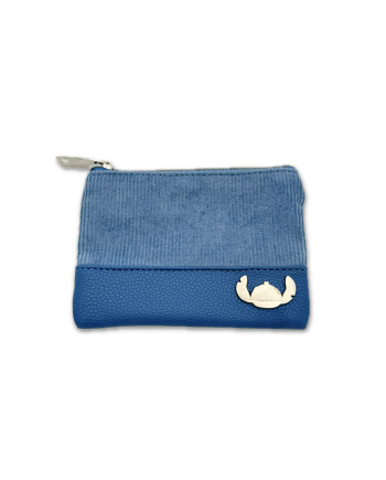 STITCH & ANGEL - Bleu Corduroy Fashion Duo - Porte-monnaie '14x10x1cm' - vue principale