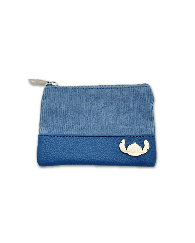 STITCH & ANGEL - Bleu Corduroy Fashion Duo - Porte-monnaie '14x10x1cm' - vue principale