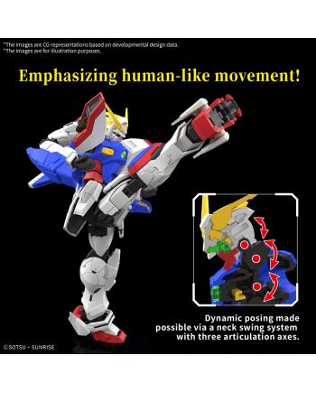 GUNDAM - RG 1/44 Shining Gundam - Model Kit - vue de dos