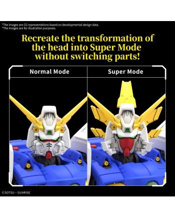 GUNDAM - RG 1/44 Shining Gundam - Model Kit - vue de detail