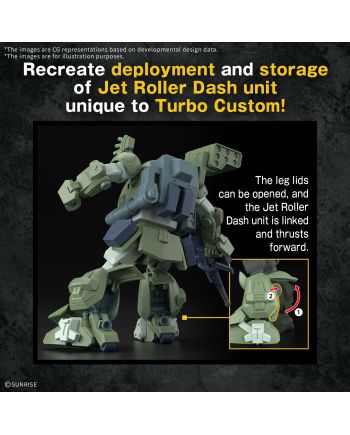 VOTOMS - HG Scopedog Turbo Custom - Model Kit - vue de profil