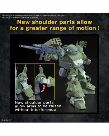 VOTOMS - HG Scopedog Turbo Custom - Model Kit - vue de dos