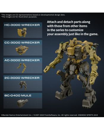 ARMORED CORE VI - CC-3000 Wrecker Milk Tooth - Model Kit - vue de face