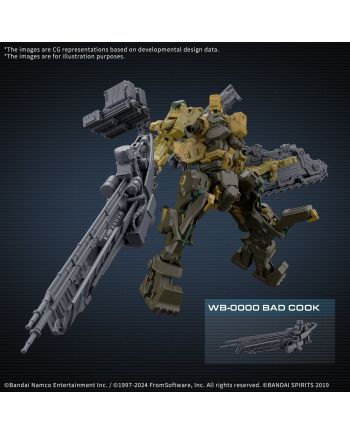 ARMORED CORE VI - CC-3000 Wrecker Milk Tooth - Model Kit - vue de dos