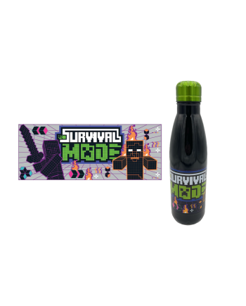 MINECRAFT - Survival Mode - Bouteille en Acier Inoxydable 780ml - vue principale