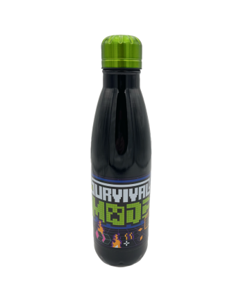 MINECRAFT - Survival Mode - Bouteille en Acier Inoxydable 780ml - vue de profil