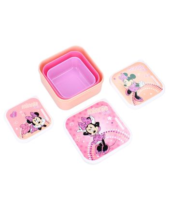 MINNIE - Fresh Bites - Boîtes à Snack - 3 pcs - vue de face