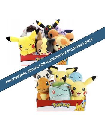 POKEMON - Peluche 20 cm - Display 6 Pcs - vue principale