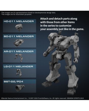 ARMORED CORE VI - Balam Industries BD-011 Melander - Model Kit - vue de face