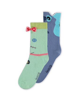 STITCH & SCRUMP - Pack de 2 paires de chaussettes (T35-38) - vue de face