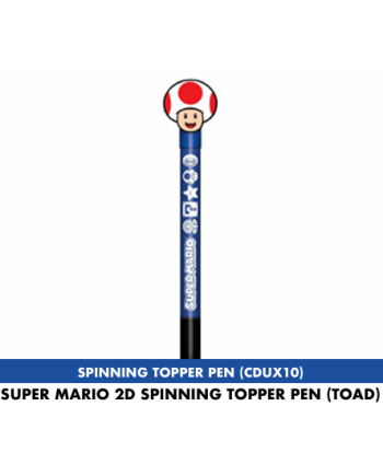 SUPER MARIO - Toad - 2D Spinning Topper Pen - vue principale