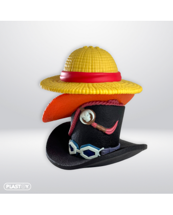 ONE PIECE - Chapeaux - Tirelire PVC 16cm - vue de profil