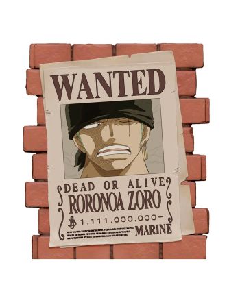 ONE PIECE - Most Wanted Zoro - Tirelire PVC 16cm - vue principale