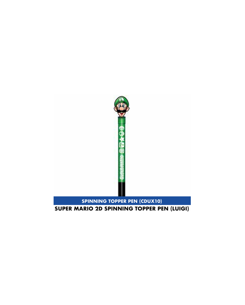 SUPER MARIO - Luigi - 2D Spinning Topper Pen - vue principale