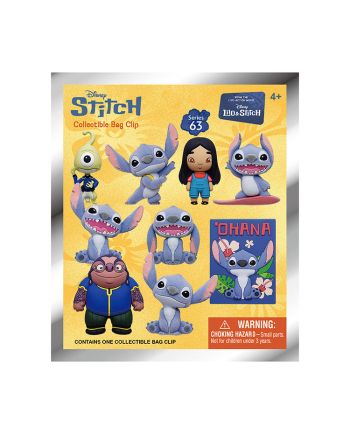 LILO & STITCH MOVIE - Series 1 - 3D Foam Bag Clip (Display 24 Pcs) - vue de face