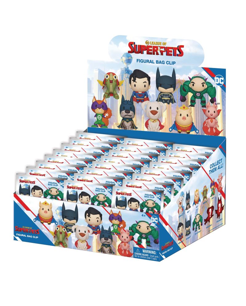 DC SUPER PETS - Series 1 - 3D Foam Bag Clip (Display 24 Pcs) - vue principale