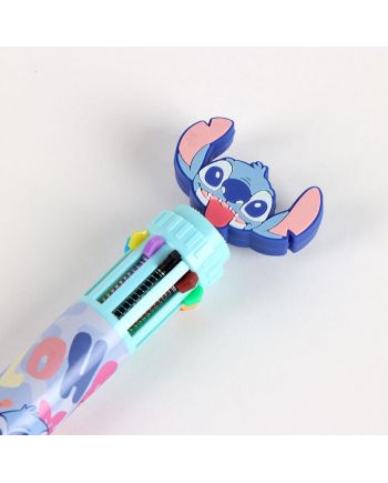 STITCH & ANGEL - Display de 16 Stylos à Bille 10 couleurs - vue de profil