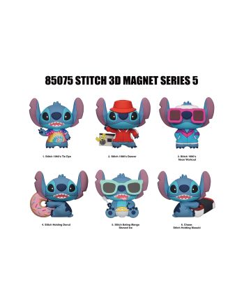 STITCH - Serie 5 - 3D Foam Magnets in blind bags (Display 12 Pcs) - vue de face