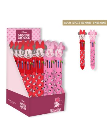 MINNIE - Display de 16 Stylos à Bille 10 couleurs - vue principale