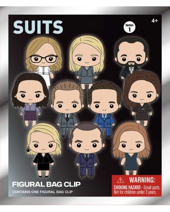 SUIT SERIES - Series 1 - 3D Foam Bag Clip (Display 24 Pcs) - vue de profil