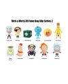 RICK & MORTY - Series 2 - 3D Foam Bag Clip (Display 24 Pcs) - vue de face