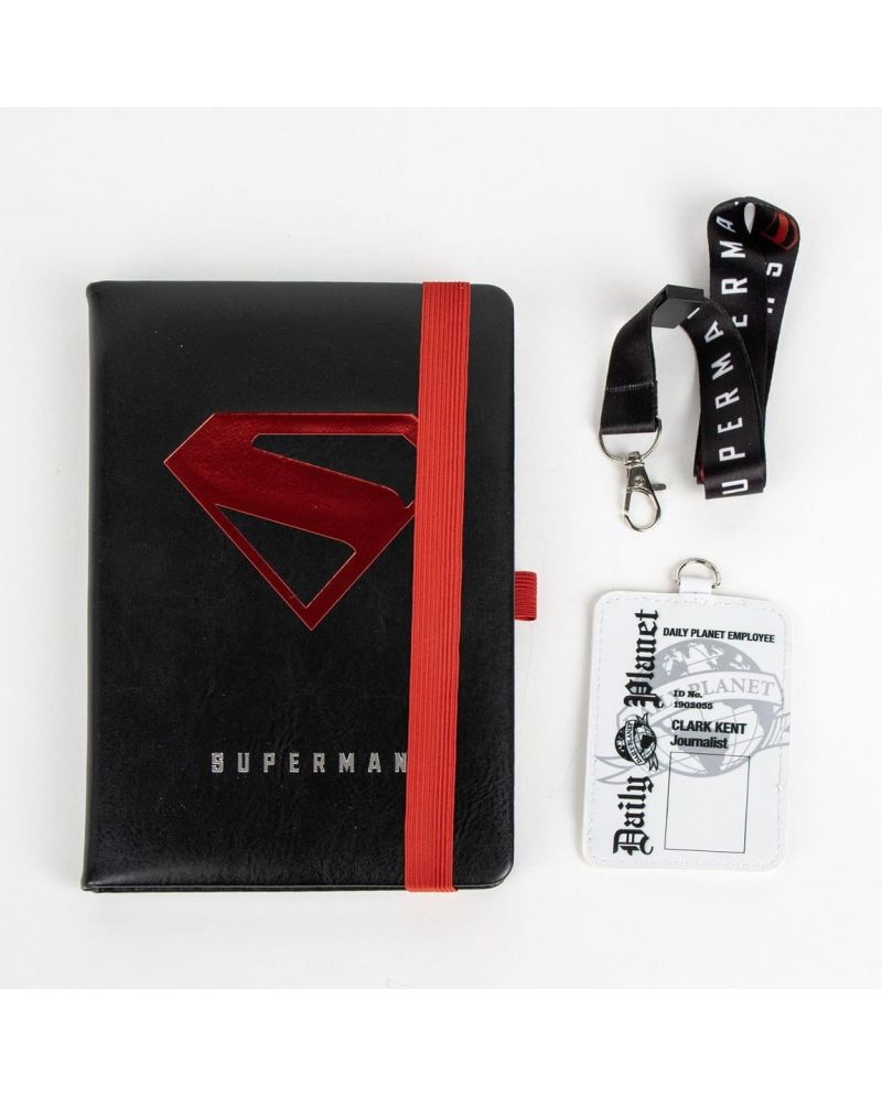 SUPERMAN - Set de Papeterie - Notebook A5 + Badge - vue principale
