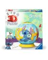 LILO & STITCH - Stitch & Scrump - Puzzle 3D - Rond 72p - vue de face