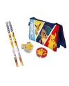 POKEMON - Set de Papeterie avec une Trousse Triple - 5pc - vue principale