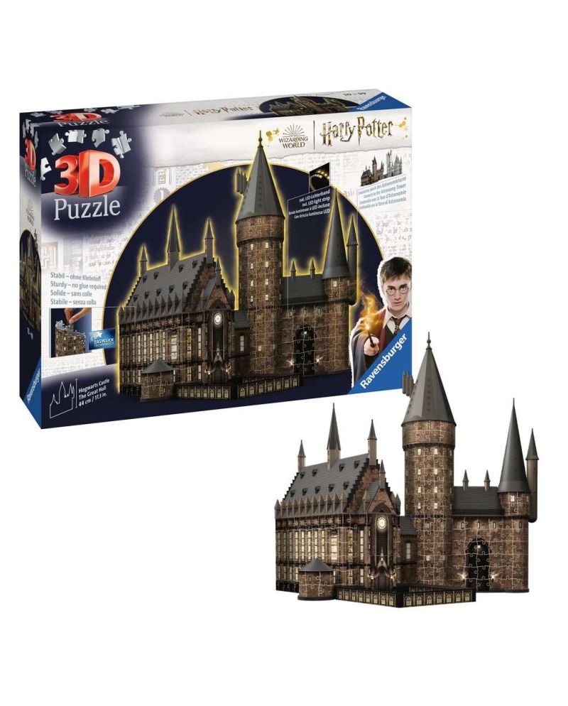 HARRY POTTER - Puzzle 3D 540P - Château de Poudlard "Illuminé" - vue principale
