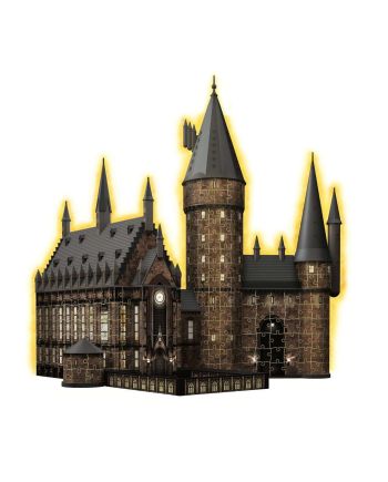 HARRY POTTER - Puzzle 3D 540P - Château de Poudlard "Illuminé" - vue de profil