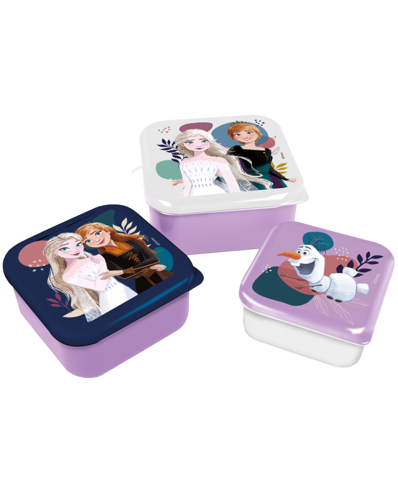 REINE DES NEIGES - Elsa & Anna - Boîtes à Snack - 3 pcs - vue principale