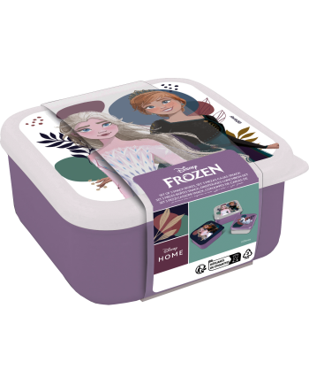 REINE DES NEIGES - Elsa & Anna - Boîtes à Snack - 3 pcs - vue de face