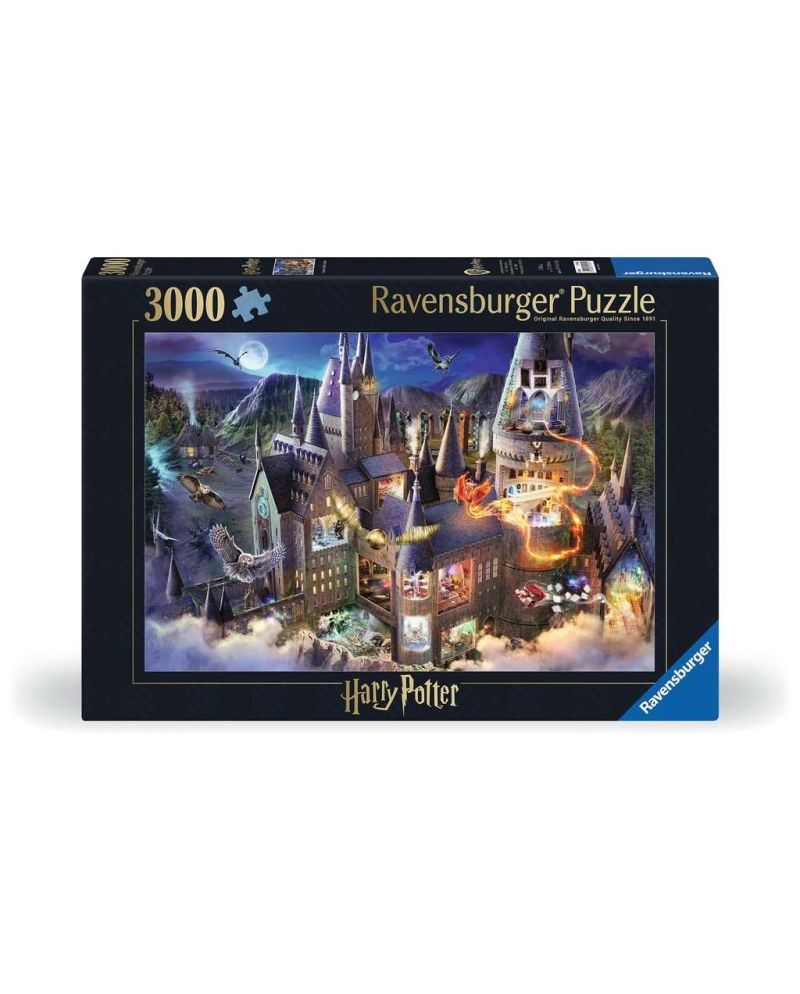 HARRY POTTER - Vue sur le château de Poudlard - Puzzle 3000pcs - vue principale