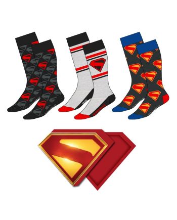 SUPERMAN - Pack de 3 Paires de Chaussettes (Taille 38-45) - vue principale