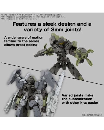 30MM - 1/144 eEXM-40 IGLIGHT 02 - Model Kit - vue de dos