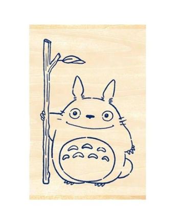 MON VOISIN TOTORO - Totoro - Tampon en bois 2.x3x4.5cm - vue de face