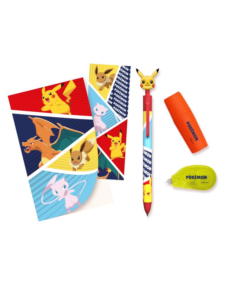 POKEMON - Set de Papeterie avec un Bloc-note - 5pc - vue principale