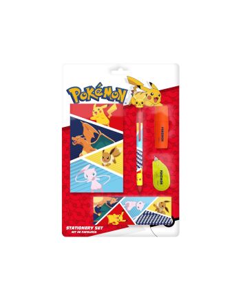 POKEMON - Set de Papeterie avec un Bloc-note - 5pc - vue de face