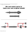 30MM - 1/144 Option Parts set 21 (Multi missile 1) - Model Kit - vue de profil