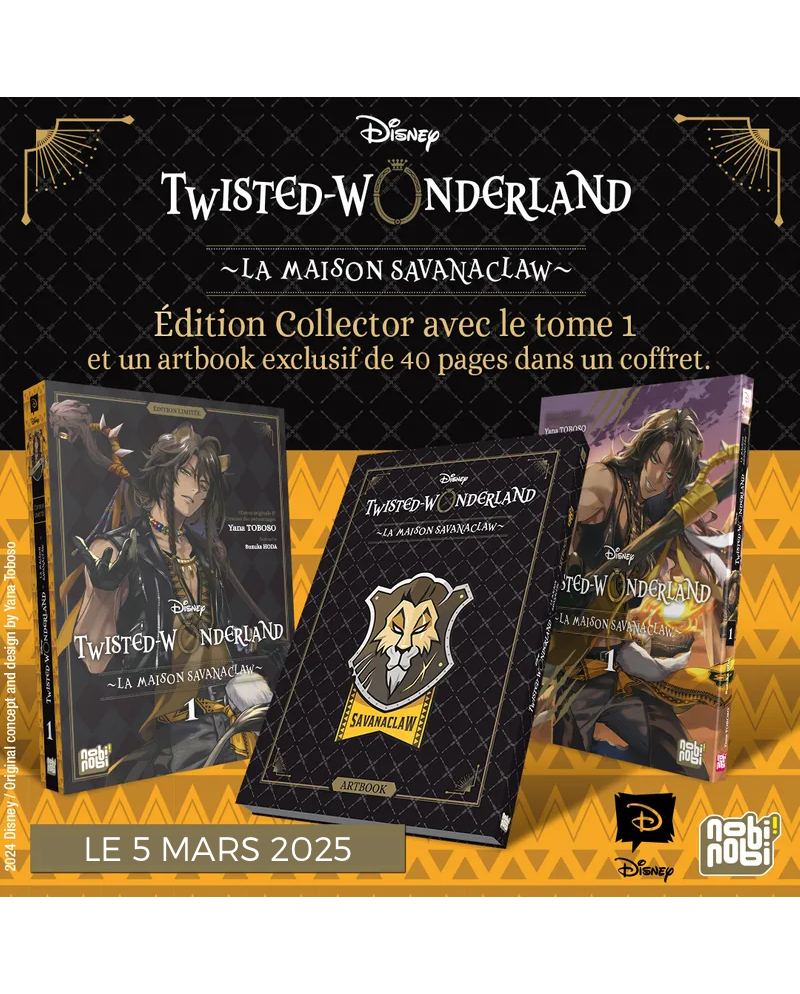 DISNEY TWISTED WONDERLAND - SAVANACLAW - Tome 1 - EDITION COLLECTOR - vue principale