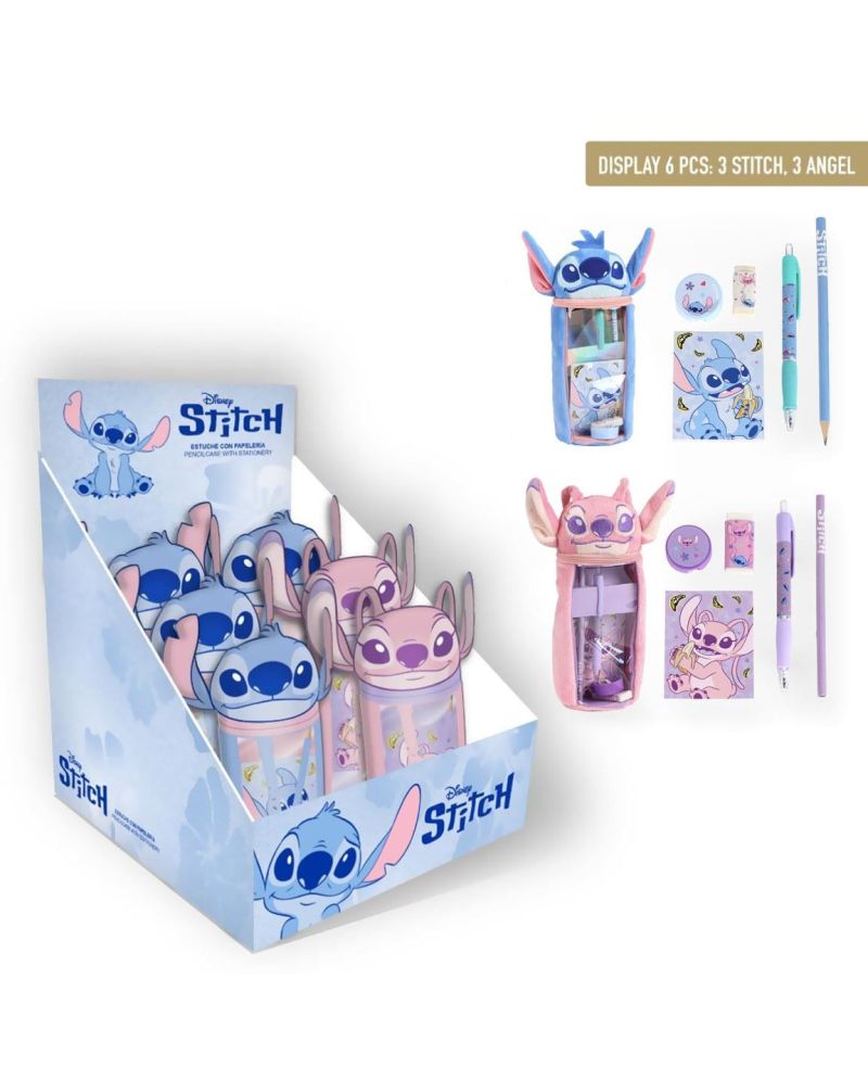STITCH & ANGEL - Display de 6 Sets de Papeterie 6pc - vue principale