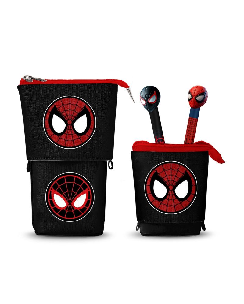 SPIDER-MAN - Trousse Verticale + 2 Stylos Gel - vue principale