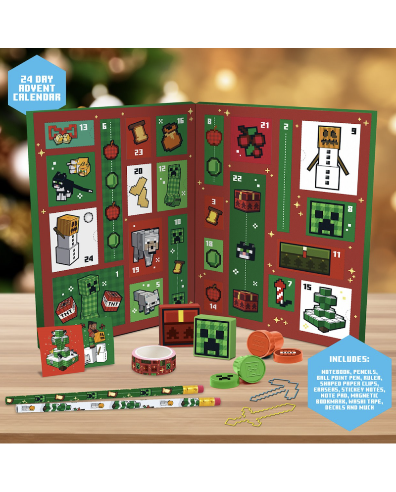 MINECRAFT - Accessoires - Calendrier de l'Avent 24jours - vue principale