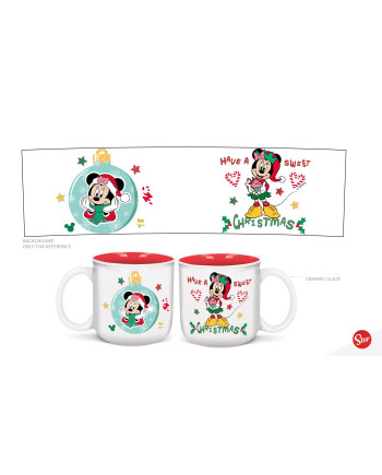 MINNIE - Merry Xmas - Breakfast Mug - 14oz