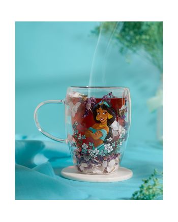 DISNEY PRINCESSES - Jasmine - Verre avec Fleurs Sechées 300ml - vue principale