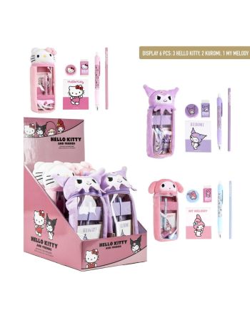 HELLO KITTY & Friends - Display de 6 Sets de Papeterie 6pc - vue principale