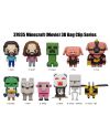 MINECRAFT FILM - Series 1 - 3D Foam Bag Clip (Display 24 Pcs) - vue de face